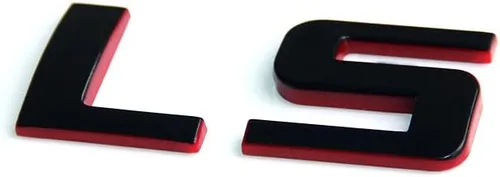 Miniatura 2 de Yoaoo Paquete de 2 Emblemas de Placa de Identificación OEM Ls Insignias Calcomanías 3D Compatibles con Sierra Silverado Redline