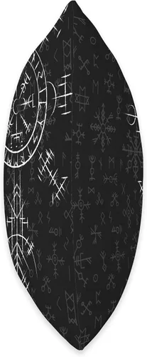 Miniatura 2 de Celtic Lucky Charm Viking Compass Vegvísir - Almohada de peluche celta Vegvisir