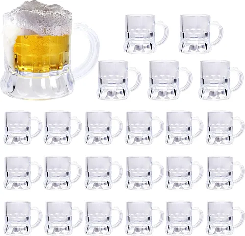 YAXINRUI Mini vasos de chupito, vasos de plástico de 1 oz para degustación de cerveza para festival de cerveza, suministros de fiesta de bodas,