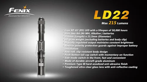 Miniatura 2 de Fenix LD22 Linterna, color negro