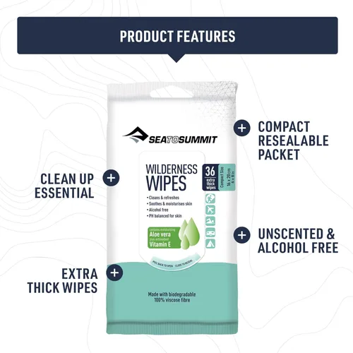 Miniatura 5 de Sea to Summit Toallitas de ducha sin enjuague Wilderness Wipes
