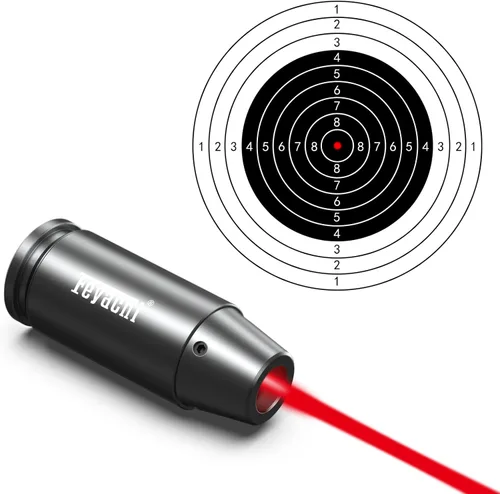 Miniatura 2 de Feyachi Bore Sight 9MM/223 5.56/12GA Punto Rojo Laser Zeroing Bore Sighter Pistola Laser Boresighter con 3 Juegos Gris