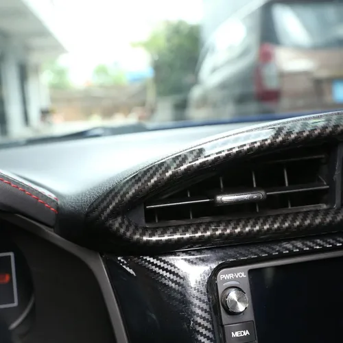 Miniatura 6 de YIWANG ABS Fibra De Carbono De La Consola Interior Del Coche De La Salida De Aire De La Ventana Del Marco De La Ventana Pegatina Para Subaru BRZ