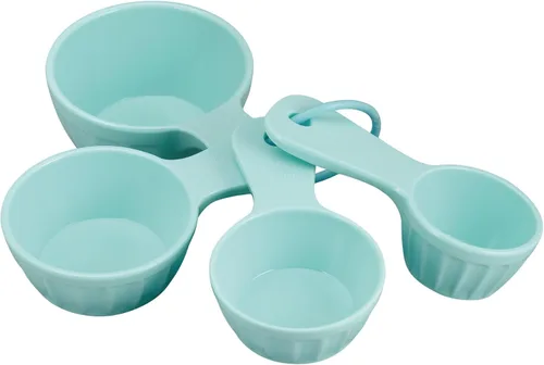 Miniatura 6 de UP Juego de 4 tazas medidoras de melamina estilo latte, herramientas profesionales de anidación para hornear y cocinar para ingredientes líquidos