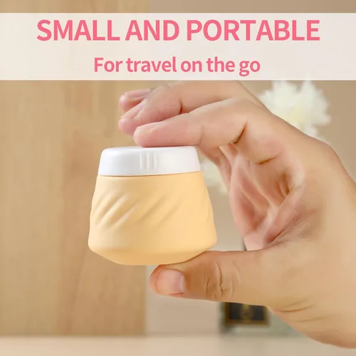 Miniatura 2 de Gemice Recipientes de viaje para artículos de tocador, tarros de crema de silicona, aprobados por la TSA, recipientes de tamaño de viaje con bolsa