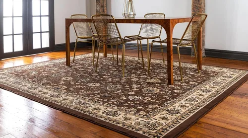 Miniatura 271 de Unique Loom Colección Sialk Hill - Alfombra de área Washington (3 pies 3 pulgadas x 5 pies 3 pulgadas, rectángulo, burdeos/crema)