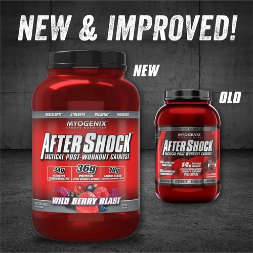 Miniatura 2 de Myogenix Aftershock Post Workout - Polvo de proteína de suero de crecimiento muscular - acelera el crecimiento muscular y la recuperación - Apoya