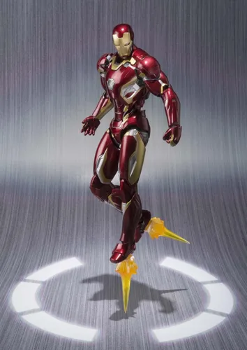 Miniatura 7 de Figuras de Avengers SH, Iron Man Mark 45, de alrededor de 6.10 pulgadas ABS U0026 PVC u0026, fundido a presión, figura de acción pintada por Bandai