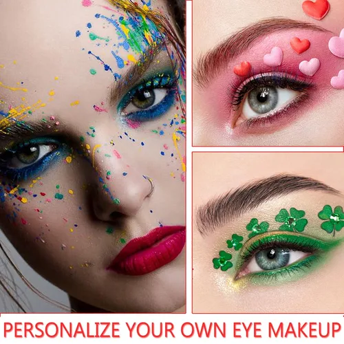 Miniatura 6 de CAHIUYOA Juego de delineador de ojos verde de 3 piezas, lápices de sombra de ojos metálicos y perla brillante con acabado brillante
