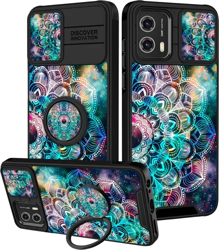 Miniatura 48 de Funermei Funda para Moto G Play 4G 2024 – Funda para teléfono para mujeres y niñas, diseño único de gato y libros, diseño único con funda