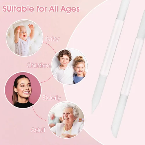 Miniatura 7 de Sibba Empujador de cutículas de vidrio, herramienta removedor de cutículas de doble cara, barra de manicura, superficie abrasiva profesional
