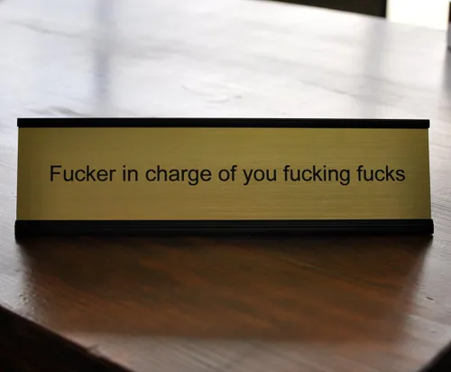 Miniatura 5 de Funny desk placa para jefe – Regalo chistoso