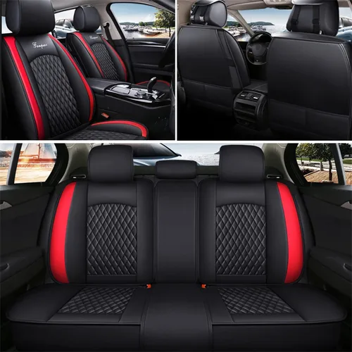 Miniatura 3 de [Entrega de EE. UU. para Audi A1 A3 A4 A5 A6 A7 A8 Q2 Q3 Q5 Q7 S3 S4 S6 TT TTS Juego completo de fundas de asiento de coche de cuero impermeable