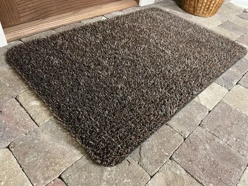 Miniatura 6 de Clean Machine 10377095 High Traffic Astroturf Dirt Trapper Doormat, 23.5" x 35.5", Brown Gris-Carbón
