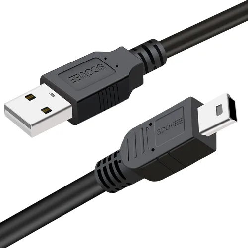 SCOVEE Cable USB para cámaras digitales Canon Rebel/PowerShot/EOS/DSLR/ELPH, cable de datos de transferencia para videocámara Canon Rebel, cargador