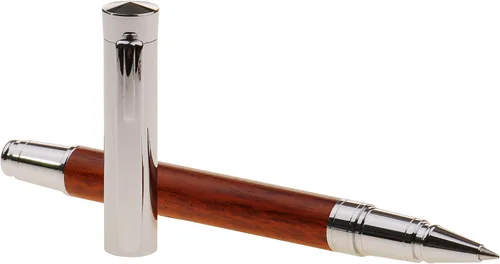 Miniatura 3 de LACHIEVA LUX Juego de bolígrafos clásicos de palisandro – Bolígrafo de madera fina con repuesto Schneider alemán, herramienta de escritura de lujo