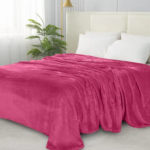 Miniatura 17 de Elegant Comfort Manta ultrasuave de microterciopelo de lujo, suave, mullida, tamaño matrimonial/queen, verde