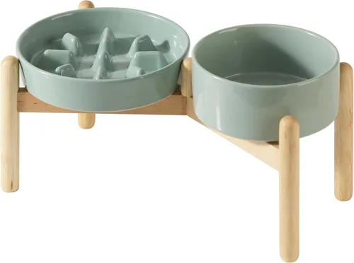 Miniatura 27 de Havniva Tazón de cerámica de 0.9 tazas para perros de alimentación lenta para perros pequeños, alimentador lento para mascotas de 6.1 pulgadas, 1 x
