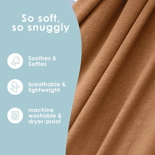 Miniatura 5 de Sleepy Wrap Pañuelo elástico ergonómico para bebé portabebés para recién nacidos a niños pequeños - Pañuelo para bebé ligero manos libres 7-35
