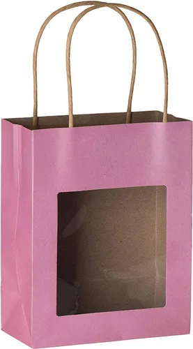 Miniatura 7 de Bolsa de regalo de papel Kraft con ventana