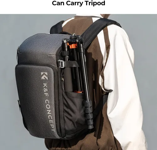 Miniatura 8 de K&F CONCEPT Mochilas profesionales para fotógrafos 25L de gran capacidad Funda para cámara impermeable Mochila para cámara de fotografía