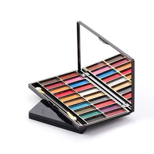 Miniatura 7 de DISAAR Beauty Paleta de sombra de ojos húmedos de 20 colores brillantes, talco dorado, impermeable, tecnología nano avanzada, efecto de larga MT 1#