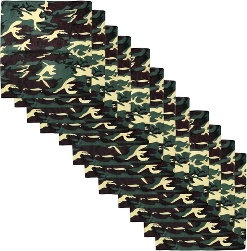 Miniatura 5 de 6,12,36 PK Bandanas for Men and Women, 100% Cotton Bandana - Gold, Black, White +20 Color Mens Handkerchiefs Bandana Pack