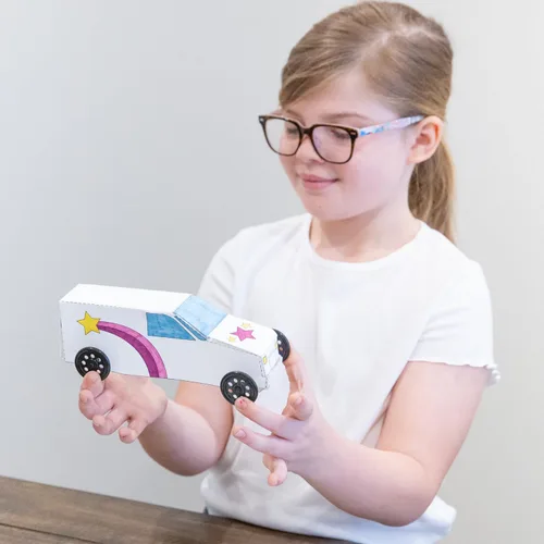Miniatura 5 de Pitsco Education Ruedas GTFX, modelo de automóvil, camiones o dragsters, moldeadas por inyección para proyectos de construcción de vehículos