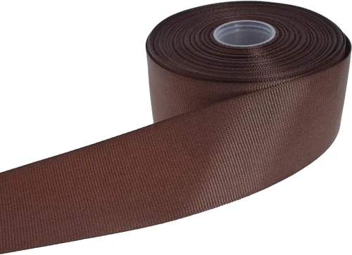 Miniatura 33 de Cinta de grogrén sólido de 25 yardas cada rollo, borde tejido 100% poliéster (1/4 pulgada, beige)