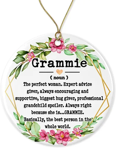 Adorno de sustantivo Grammie – Adorno de Navidad para Grammie – Adorno del Día de la Madre – Regalos de Grammie – Definición de Grammie – Recuerdo