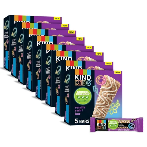Miniatura 11 de KIND Barras de granola para niños, magdalenas de arándanos, sin gluten, bajas en sodio, bocadillos sin maní y nueces de árbol, 0.18 onzas