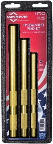 Miniatura 9 de Mayhew Pro 25076 punzón botador de latón moleteado de 1/2 pulgadas