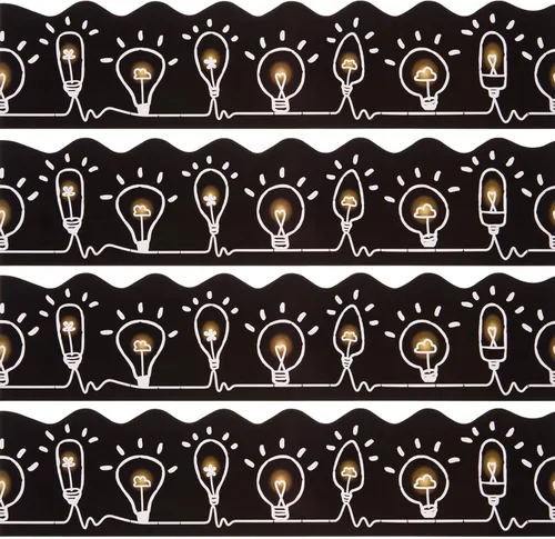 Miniatura 15 de AWIZOM Bordes de tablón de anuncios de 72 pies, color negro con blanco, borde festoneado para el aula, para escritorio, pared, escuela, escuela