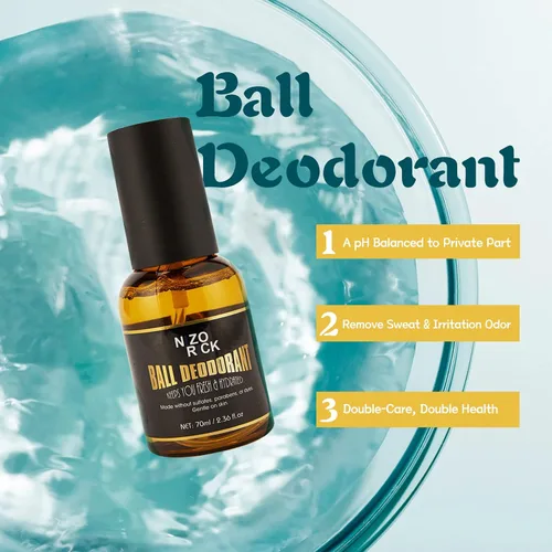 Miniatura 5 de Desodorante de bolas para hombres, kit de lavado de bolas para hombre, loción de lavado de bolas natural y orgánica+spray desodorante de bolas+crema