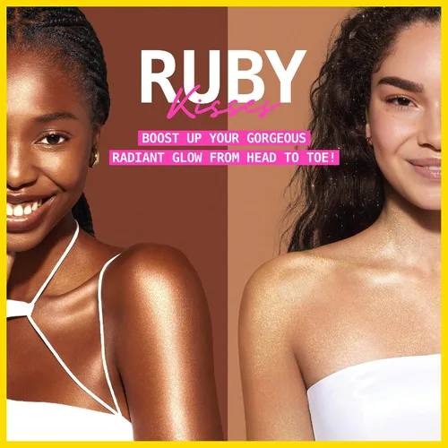 Miniatura 6 de Ruby Kisses Spray de fragancia brillante para el cuerpo y el cabello, espray de perfume corporal con purpurina de vainilla, perfume para la piel