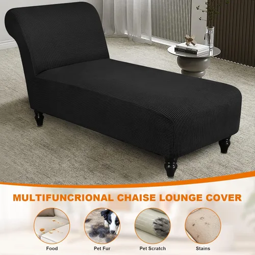 Miniatura 7 de Funda para tumbona sin brazos, fundas elásticas para silla de sala de estar, funda de diván sin brazos, fundas de interior para dormitorio, tela