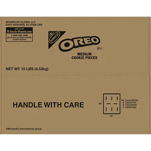 Miniatura 18 de Oreo Piezas de galletas medianas, chocolate, 2.5 libras (paquete de 4)