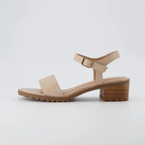 Miniatura 2 de CUSHIONAIRE Flynn one band block heel sandal +Memory Foam, Wide Widths Available