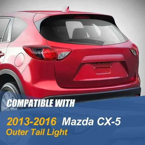 Miniatura 7 de Auto Dynasty Luces traseras exteriores traseras lámparas de freno compatibles con Mazda CX-5 2013-2016, lado izquierdo del conductor, carcasa