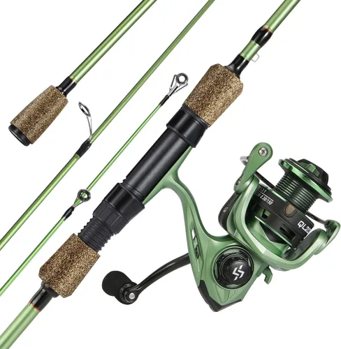 Combos de cañas de pescar One Bass, cañas de fibra de carbono de 30 toneladas, carrete de pesca con relación de engranajes de 8.1:1, combo de 2