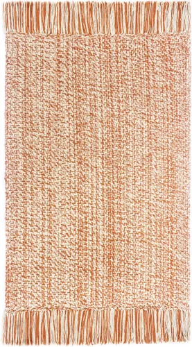 Miniatura 20 de COTTON CRAFT Alfombra tejida de área, paquete de 2 alfombras de algodón con textura jacquard, alfombra rústica bohemia con flecos, lavable a