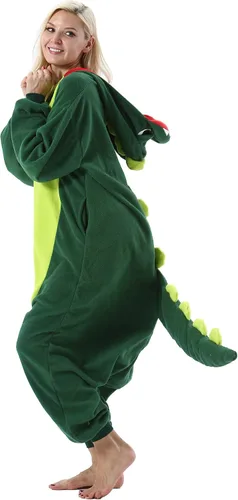 Miniatura 5 de DarkCom Pijama de una pieza de animal para mujer y hombre, disfraz de Halloween, ropa de dormir de Navidad