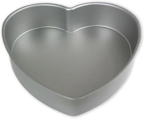 Miniatura 2 de PME Molde de aluminio anodizado para tartas con forma de corazón, 6 x 2 pulgadas de profundidad