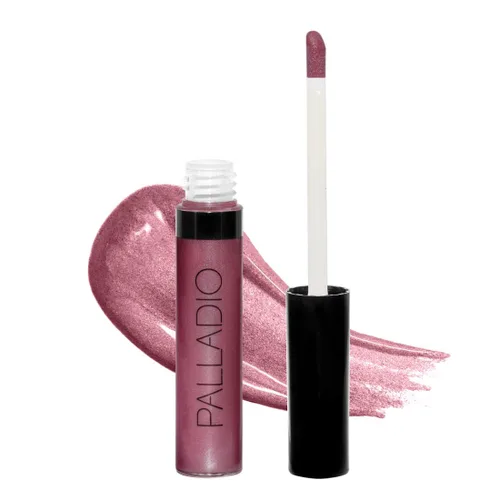 Miniatura 23 de Palladio Brillo de labios, brillo de labios no pegajoso, contiene vitamina E y aloe, ofrece un color intenso e hidratación, minimiza las arrugas