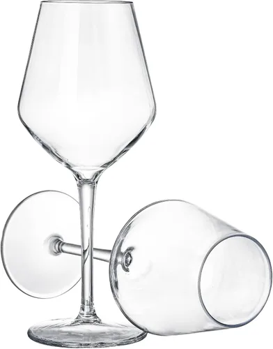 Miniatura 8 de Dicunoy Juego de 4 copas de vino irrompibles de 16 onzas, copas de vino de plástico para exteriores, copas de plástico, reutilizables, sin BPA