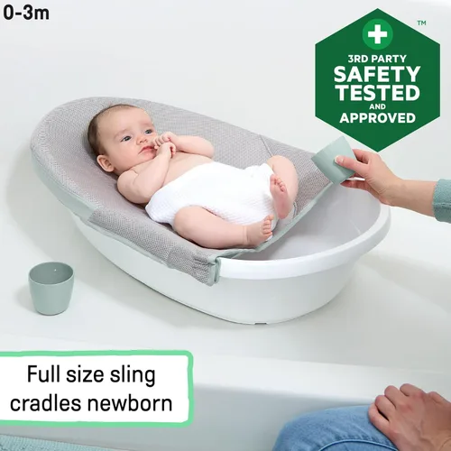 Miniatura 4 de Ingenuity Room to Soak - Bañera 4 en 1 para bebé, recién nacido a niño, eslinga ajustable de cobertura completa, asiento de apoyo, incluye 2 tazas