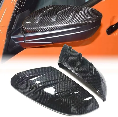 Tapas de espejo para Honda Civic de 10ª generación 2016-2021 Sedan Coupe Hatchback Crider Envix de fibra de carbono real, estilo Mugen, puerta