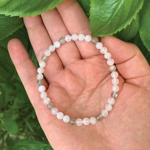 Miniatura 89 de Pulseras elásticas, piedras preciosas naturales, amatista, citrino, cuarzo rosa, cuarzo de cristal transparente, ojos de peridoto y teger, regalo