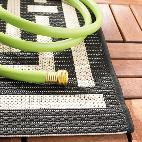 Miniatura 4 de SAFAVIEH Courtyard Collection CY6937 - Alfombra decorativa para interiores y exteriores, impermeable, fácil de limpiar, 2 pies 3 pulgadas x 6 pies 7