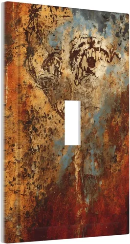 Miniatura 205 de Cubiertas Decorativas para Placas de Interruptor Abstracto Moderno de Mediados de Siglo Arco Boho Sol Dorado Hoja 1 Gang Placa de Pared Cubierta